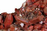 Natural, Red Quartz Crystal Cluster - Morocco #181575-2